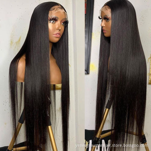 Yeswigs HD Full Lace Front Wig Vendor Raw Brazilian Virgin Cuticle Aligned Human Hair Lace Frontal Closure Wig For Black Women